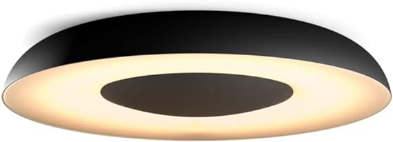 Philips Hue White Ambiance Still Smart Ceiling Light [Black] with Bluetooth, Works with Alexa, Google Assistant and Apple Homekit