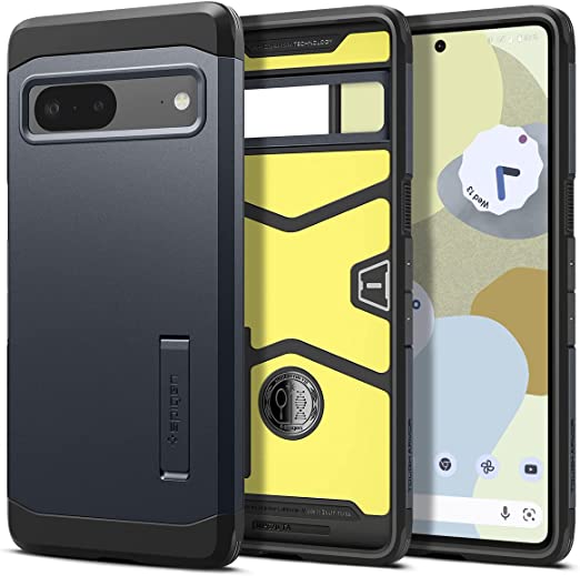 Spigen Tough Armor Designed for Pixel 7 Case (2022) - Metal Slate