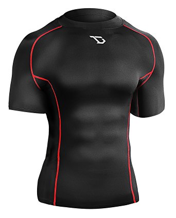 Defender Men's Cool Dry Compression Baselayer Quick Dry Running Shirt
