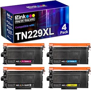 E-Z Ink (TM TN229XL Toner Cartridge Compatible Replacement for Brother TN229 TN229XL TN229XXL High Yield to use with MFC-L3780CDW HL-L3280CDW MFC-L3720CDW HL-L3220CDW HL-L3295CDW HL-L8245CDW (4 Pack)