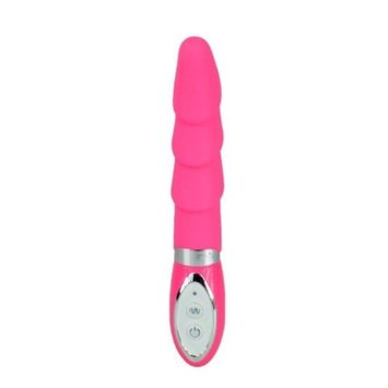 Female 10-Frequency Vibrating Silent Waterproof G-Spot Stimulation Silica Gel Masturbation Vibrator, Sex Toy for Adults (Pink)