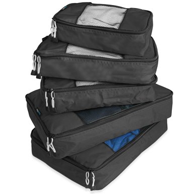 TravelWise Packing Cube System - Durable 5 Piece Weekender Set 2014 Version