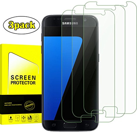 Pulais Macolo Samsung Galaxy S7 Clear Tempered Glass Screen Protector [Anti-Bubble][9H Hardness] Screen Protector Screen protector for Samsung Galaxy S7 3-Pack.