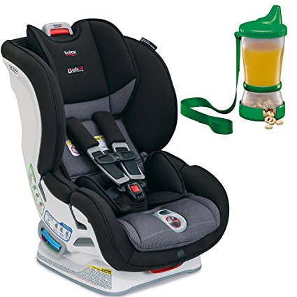 Britax USA Marathon ClickTight Convertible Car Seat, Verve & Non-Spill Cup and Snack Container, Colors May Vary