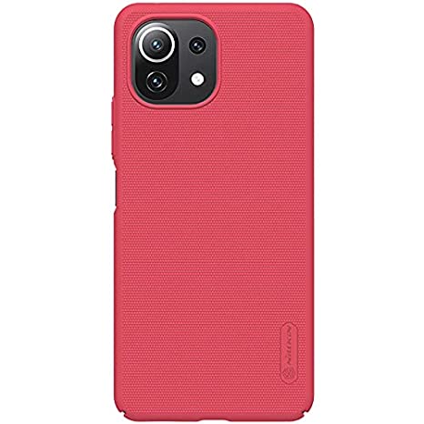 Nillkin Frosted Shield Ultra Thin Hard Plastic Back Cover Case for Xiaomi Mi 11 Lite (Red)