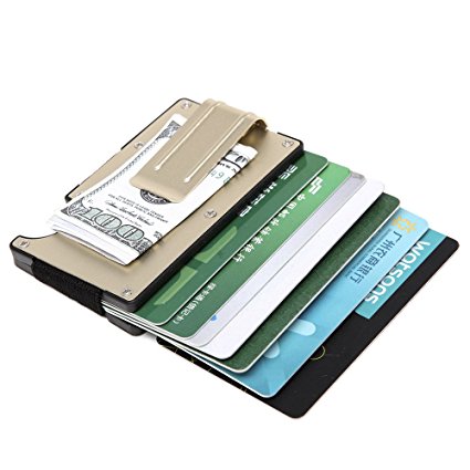 Artmi Aluminum Slim Wallet Front Pocket Wallet & Money Clip Minimalist Wallet
