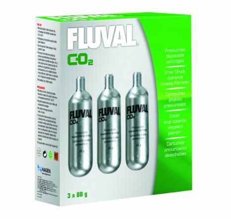 Fluval 88g-CO2 Disposable Cartridges - 3-Pack