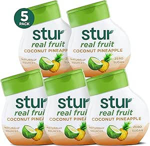 Stur Liquid Water Enhancers, Coconut Pineapple, 1.62 Ounce (Pack of 5)