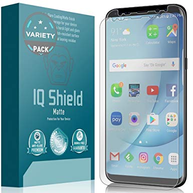 Galaxy S8 Screen Protector, IQ Shield Matte Full Coverage Anti-Glare Screen Protector for Samsung Galaxy S8 (Case Friendly & Edge to Edge,2-Pack) Bubble-Free Film