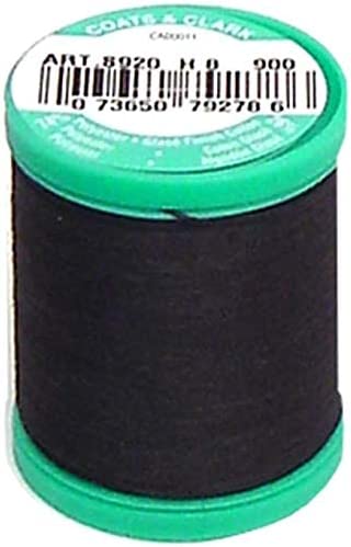 Coats Dual Duty Plus Button and Carpet Thread 50 Yards - Black (s920-0900)