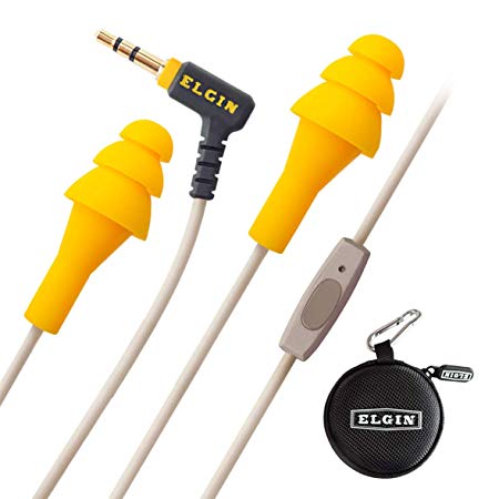Ruckus  Earplug Earbuds with Mic and Voice Assistant Control | OSHA Compliant Noise Reducing Headphones