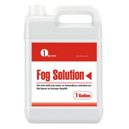 1byone 1 Gallon Fog Juice Fluid for Water Based Fog Machines
