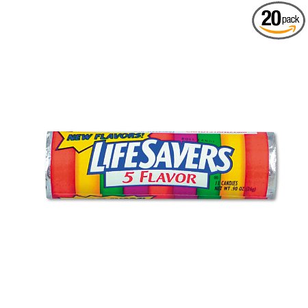 Life Savers Five Flavors Hard Candy, 1.14 Ounce (Pack of 20)