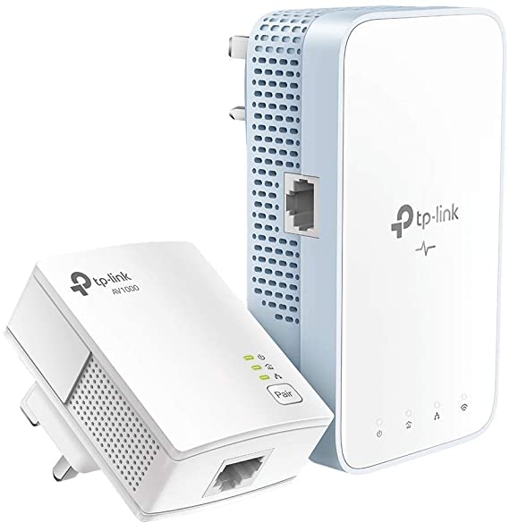 TP-Link AV1000 Gigabit Powerline ac Wi-Fi Kit, Broadband/WiFi Extender, WiFi Booster/Hotspot, Up to 300 meters over existing electrical wiring, No Configuration Required, UK Plug(TL-WPA7517 KIT)