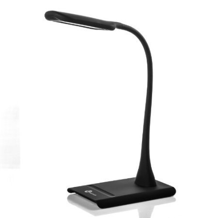 TaoTronics Elune LED Desk Lamp 7 Level Dimmer Touch Sensitive Slider Adjustable Gooseneck - Black
