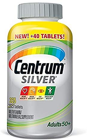 Centrum Silver Adult Multivitamin/Multimineral Supplement Tablet, Vitamin D3, Age 50  (325 Count)