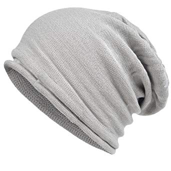 VECRY Men's Cool Cotton Beanie Slouch Skull Cap Long Baggy Hip-hop Winter Summer Hat