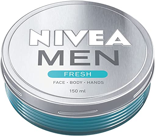 NIVEA MEN FRESH Gel (150ml), Refreshing All-Purpose Moisturising Cream, Ultralight Men's Moisturiser Gel, Moisturiser for Men with 100% Natural Watermint