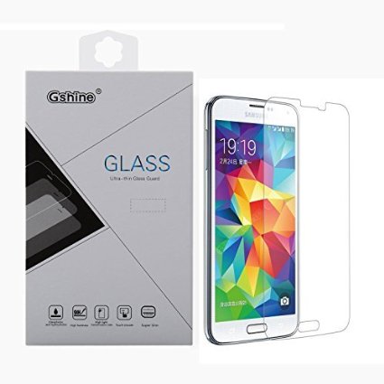 [Ship From US] Galaxy S5 Screen Protector, Gshine® Ultra Clear Premium Tempered Glass Screen Protector for Samsung Galaxy S5