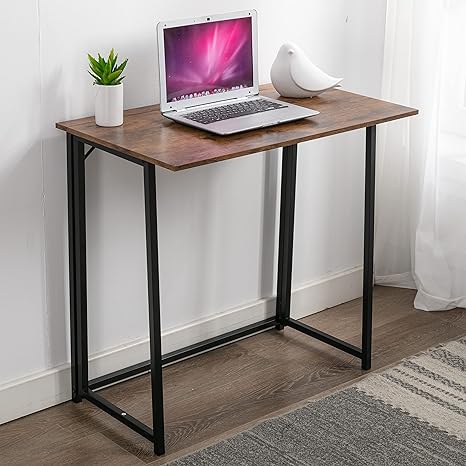 mcc direct Folding Computer Desk Study Desk Writing Table Home Office Boston (Brown)