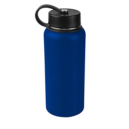 Tahoe Trails 32 oz Double Wall Vacuum Insulated Stainless Steel Water Bottle, Blue