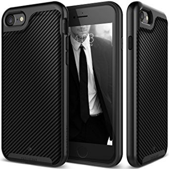 iPhone 7 Case, Caseology [Envoy Series] Classic Rich Texture PU Leather [Matte Black] [Luxury Slim] for Apple iPhone 7 (2016)