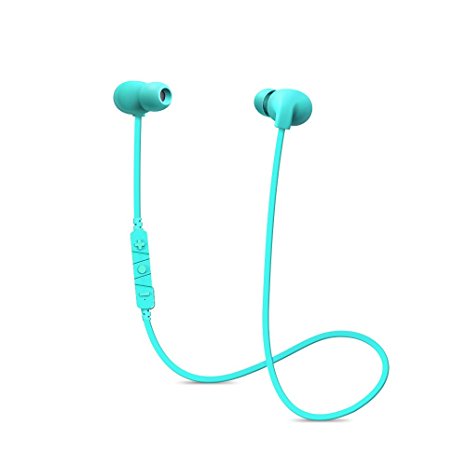 Karakao H1 Bluetooth Headphones 4.1 Wireless Runing Earbuds Workout Earphones with Mic for iPhone and Android - Blue Headset