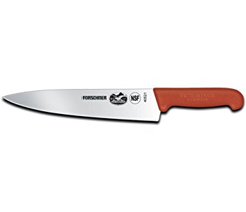 Victorinox Cutlery 10-Inch Chef's Knife, Red Fibrox Handle