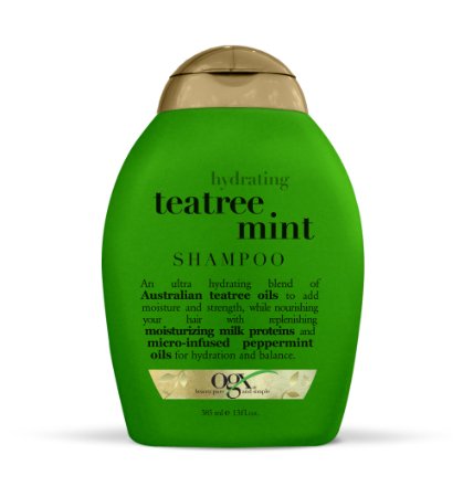 OGX  Shampoo, Hydrating TeaTree Mint, 13oz