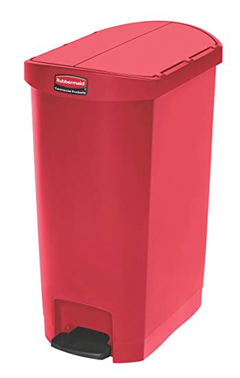 Rubbermaid Commercial Products Slim Jim Step-On Plastic Trash/Garbage Cans