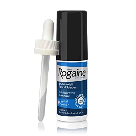 Men's Rogaine Extra Strength 5% Minoxidil Topical Solution for Hair Loss and Hair Regrowth