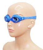Designer Kids Swimming Goggles - Junior Size For Boys And Girls Age 3 To 12 Years Old - Life Time Anti-Fog Lens - Luxury and Adjustable Head Strap - Leak Free and Ultra Soft Eye Cups - Comfortable Fit For Children - 100 Customer Satisfaction Money Back Guarantee Blue