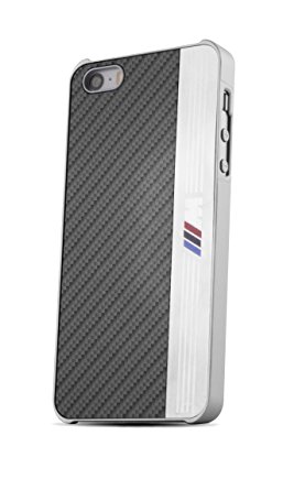 Bmhcp5meb BMW Aluminium (M series logo) Black Stripe Hard Cover Case for Iphone 5s 5