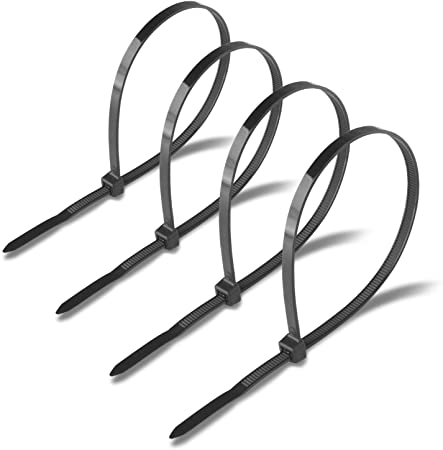 Cable Ties 6 Inch 500 Pack Electrical Nylon Cable Zip Ties UV Resistant Tensile Strength Black
