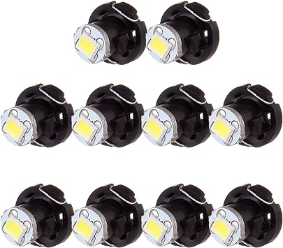cciyu 10X White T4/T4.2 Neo Wedge LED Climate Control Light Bulbs Replacement fit for 1998-2010 Honda Accord/Odyssey/Civic