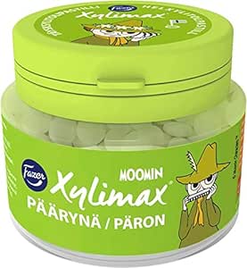 Fazer Moomin Xylimax Pear Taste Pastilles 1 Jars of 90g