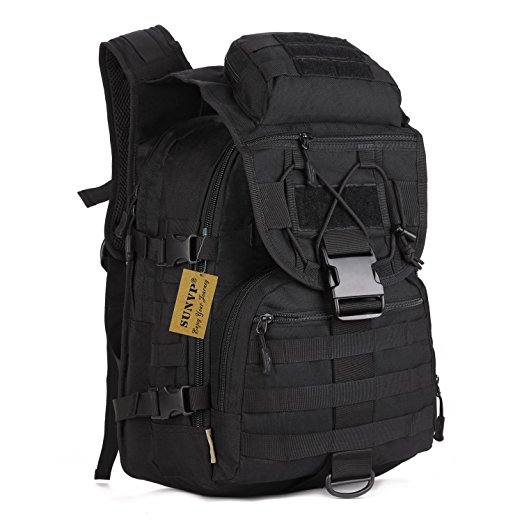 Huntvp 40L Tactical Daypack MOLLE Assault Backpack Pack Military Gear Rucksack Large Waterproof Bag Sport Outdoor For Hunting Camping Trekking