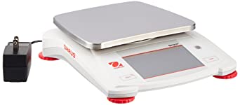 Ohaus STX2202 Scout Touchscreen Analytical Balance, 2200 g x 0.01 g, White