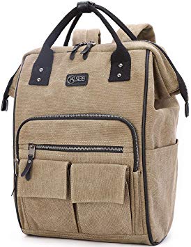 Laptop Backpack for Women Men 15.6 Inch Casual Daypack Water Resistant Travel Backpacks School Business Bag Rucksack (Army Green)