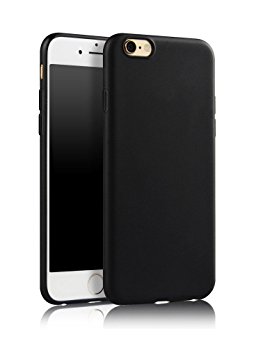iPhone 6s Case, SDTEK iPhone 6s / 6 (Black) Matte Premium Matte Soft Case [Silicone TPU] Cover [Bumper]