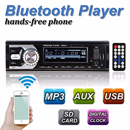 OUTERDO Bluetooth Vehicle Car Stereo MP3 Player with FM Radio Audio Media Receiver Support USB / SD / MMC Card Reader   Remote Control