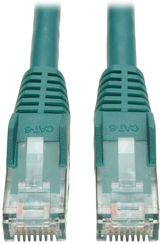 Tripp Lite Cat6 Gigabit Snagless Molded Patch Cable (RJ45 M/M) - Green, 6-ft.(N201-006-GN)