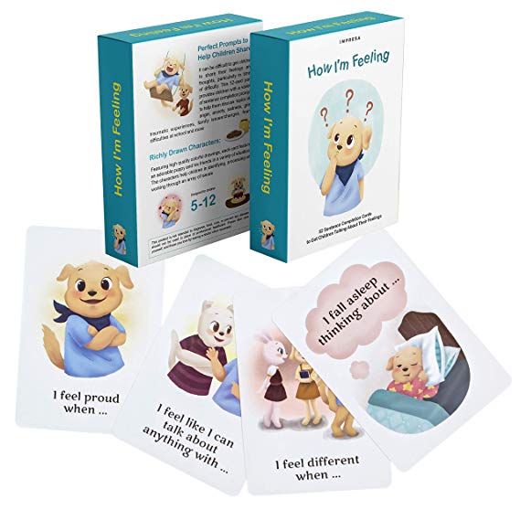 How I'm Feeling - 52 Sentence Completion Cards to Get Children Talking About Their Feelings - Ideal for Parents, Teachers, Therapists and More - by Impresa