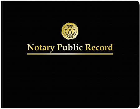 Adams Notary Public Record Journal, 11 x 8.5 Inches, 6 Entries Per Page, 63 Pages Per Book, Black (AFR90)