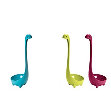 Tailbox Set of 3 Loch Ness Monster Nessie Ladles Cartoon Spoon - Blue, Green and Purple