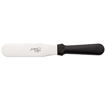 Ateco 1306 Ultra Straight Spatula with 6 by 1.5-Inch Stainless Steel Blade, Plastic Handle, Dishwasher Safe