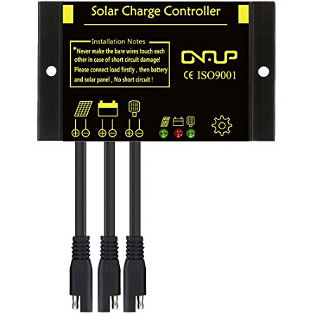 SUNER POWER Waterproof Solar Charge Controller - Intelligent12V/24V Solar Panel Battery Regulator