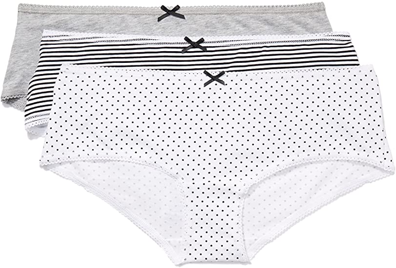 Amazon Brand - Iris & Lilly Women's Cotton Hipster Panty, Multipack