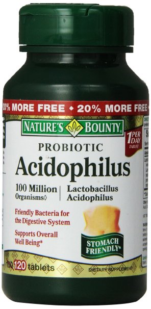 Nature's Bounty Probiotic Acidophilus, Tablets 100 Tablets
