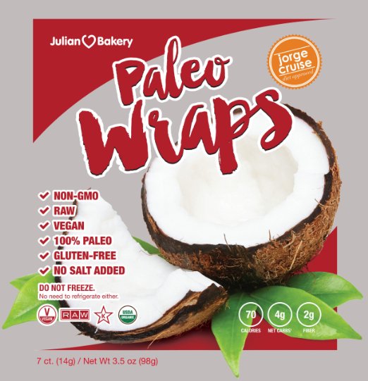 Organic Paleo Wraps (Coconut Wraps) Gluten Free, Low Carb, Vegan, Keto (Organic)